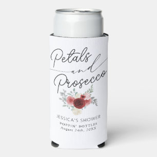 Petals & Prosecco Brautparty Seltzer Can Cooler Selters Dosenkühler