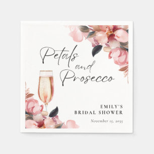 Petals & Prosecco Brautparty Serviette