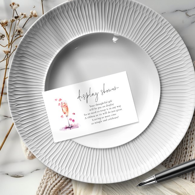 Petals Prosecco Bridal Display Dusche Begleitkarte (Von Creator hochgeladen)