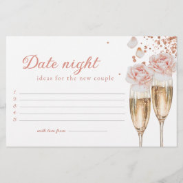Petals & Prosecco Date Night Game Brautparty Briefpapier