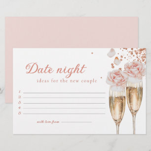 Petals & Prosecco Date Night Game Brautparty Briefpapier