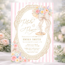 Petals & Prosecco Floral Garden Bridal Shower Einladung