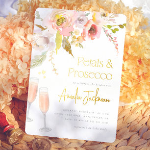 Petals & Prosecco Foil Brautparty Folieneinladung