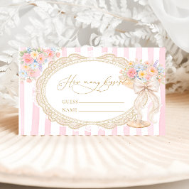 Petals Prosecco How Many Kisses Game Begleitkarte