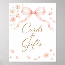 Petals & Prosecco Karten & Geschenke Schild
