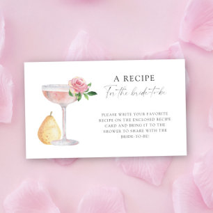 Petals & Prosecco - Rezept für die zukünftige Brau Begleitkarte
