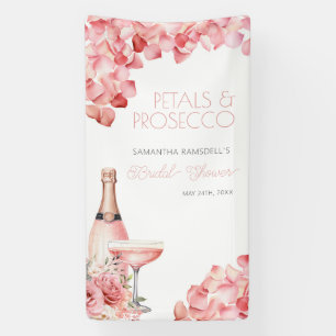 Petals & Prosecco Rose Rosa Bubbly Banner