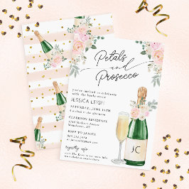 Petals & Prosecco Sparkling Brautparty Einladung