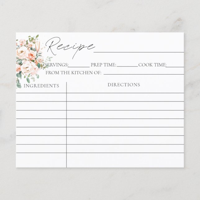 Petals und Prosecco-Brautparty (Vorderseite)