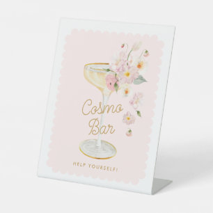 Petals und Prosecco-Brautparty-Bar Sockelschild