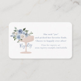 Petals und Prosecco-Brautparty Begleitkarte