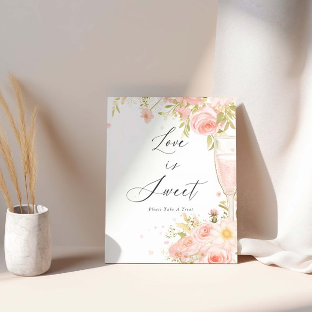 Petals und Prosecco Brautparty Liebe ist süß Poster (Von Creator hochgeladen)