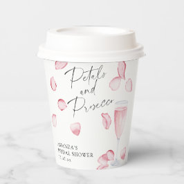 Petals und Prosecco-Brautparty Pappbecher
