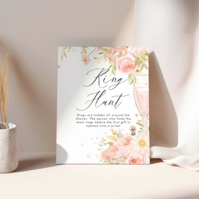 Petals und Prosecco Brautparty Ringjagd Poster (Von Creator hochgeladen)