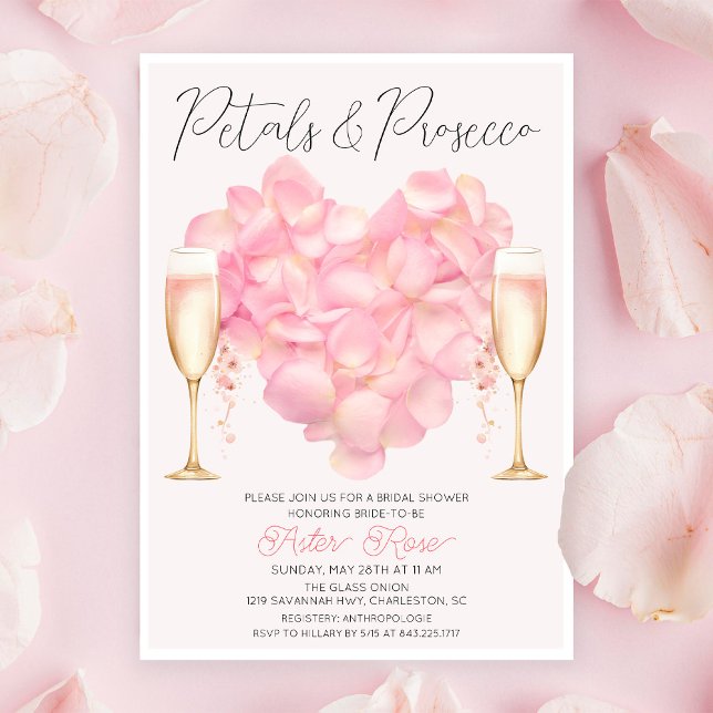 Petals und Prosecco Bridal Dusche Einladung (Von Creator hochgeladen)
