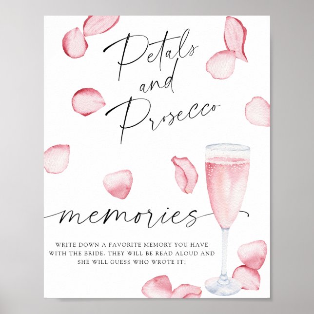 Petals und Prosecco - Erinnerungen mit der Braut Poster (Vorne)