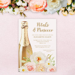 Petals und Prosecco Garden Brautparty Einladung