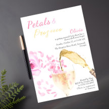 Petals und Prosecco-Hochzeitsstift
