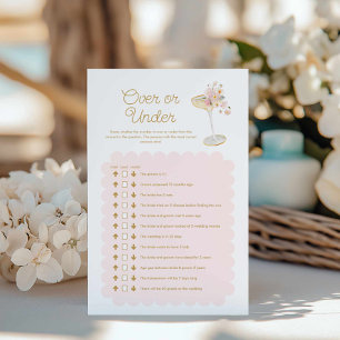 Petals und Prosecco Over oder Under Bridal Game