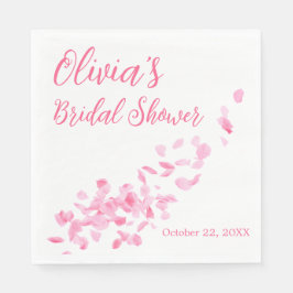 Petals und Prosecco Wedding Brautparty Napkins Serviette