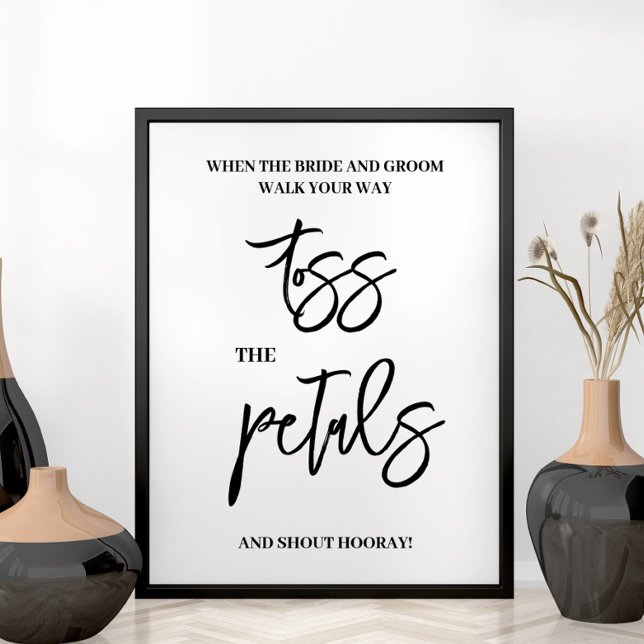 Petals wedding sign poster (Von Creator hochgeladen)