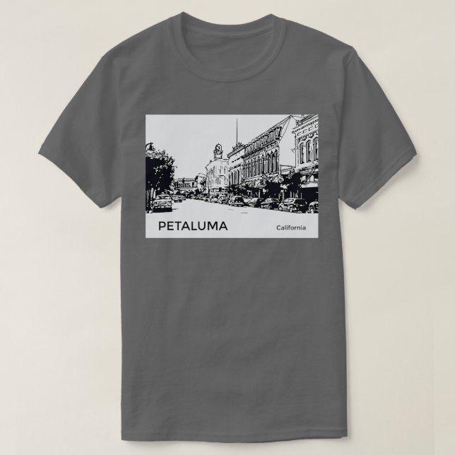 Petaluma California TShirt (Design vorne)