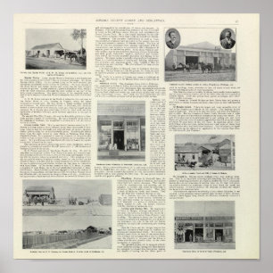 Petaluma Geschäfte, Kalifornien Poster