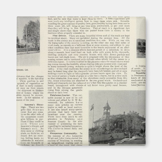 Petaluma Residences, Kalifornien Magnet (Vorne)