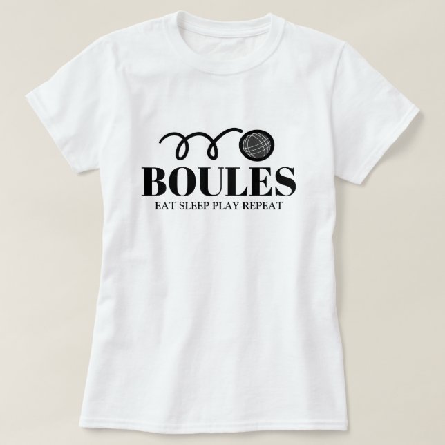 Petanque Boules sport t Shirt (Design vorne)