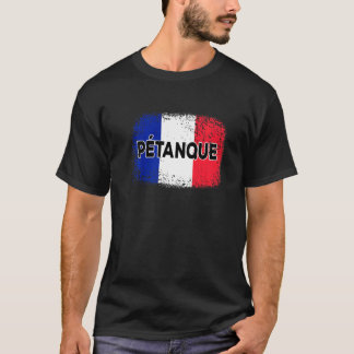 Petanque French Flag Player Boule Bocce Boccia T-Shirt