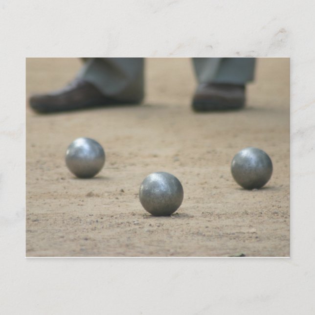 Petanque in der Provence Postkarte (Vorderseite)