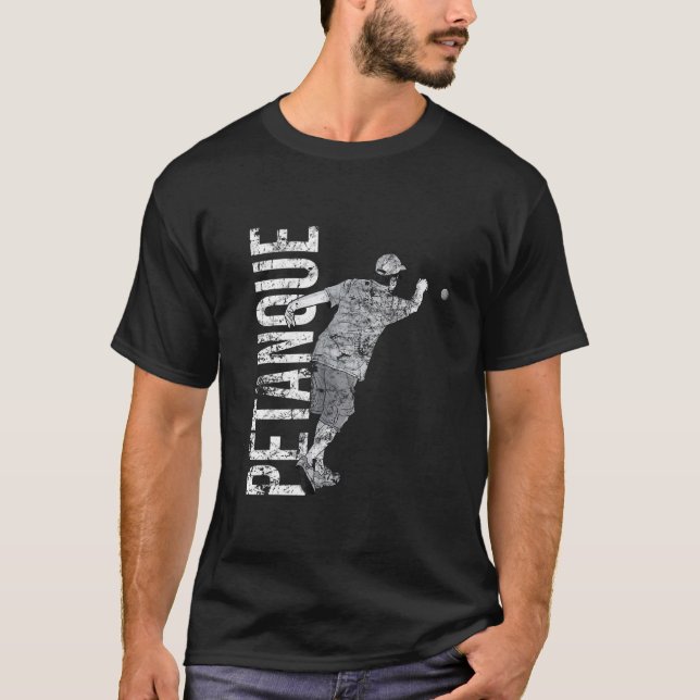 Petanque player boule balls bocce bocceball boules T-Shirt (Vorderseite)