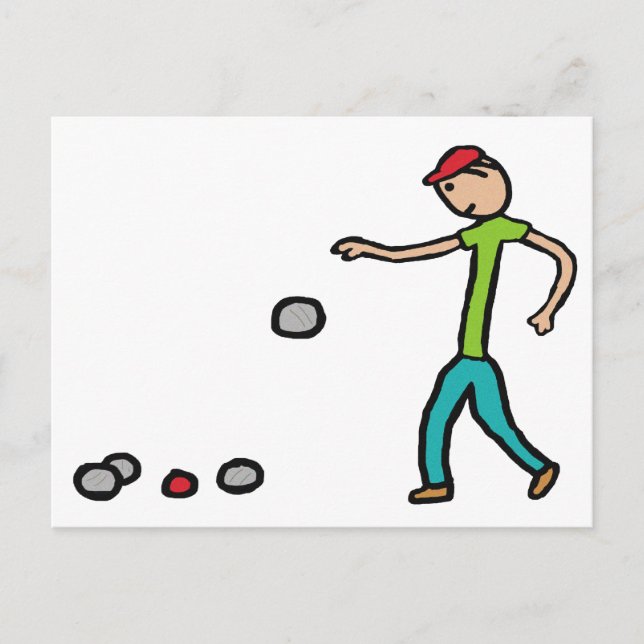 Petanque Postkarte (Vorderseite)
