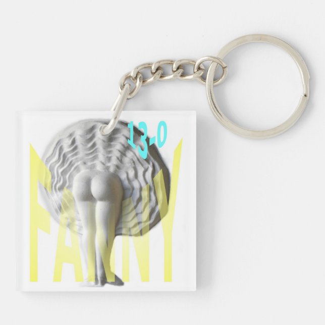 Petanque Schlüsselkette "Fanny" Schlüsselanhänger (Rückseite)