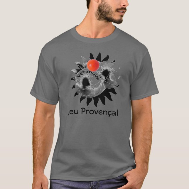 Petanque T - Shirt "Jeu Provencal " (Vorderseite)