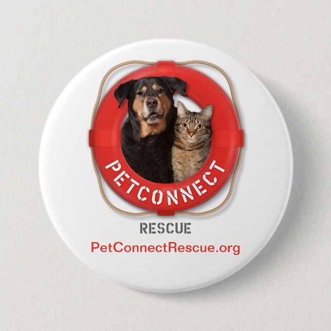 PetConnect Rettung Button (Vorderseite)