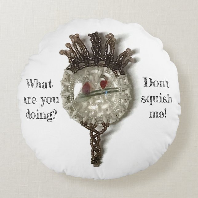 Pete das Grumpy Kissen (Vorderseite)