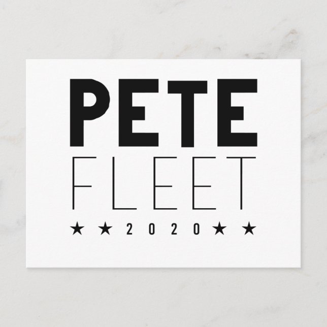 Pete Fleet 2020 Postkarte (Vorderseite)