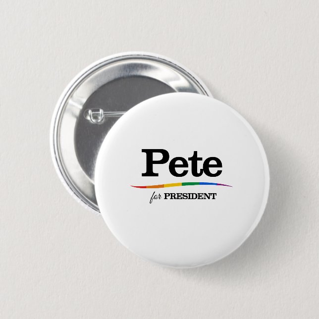 Pete für Präsident Button (Vorne & Hinten)