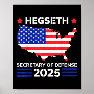 Pete Hegseth Verteidigungsminister 2025 Trump Pick Poster