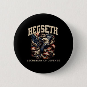 Pete Hegseth Verteidigungsminister Trump Unterstüt Button