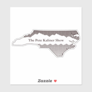 Pete Kaliner Staat-Logo-Aufkleber anzeigen - weiß Aufkleber