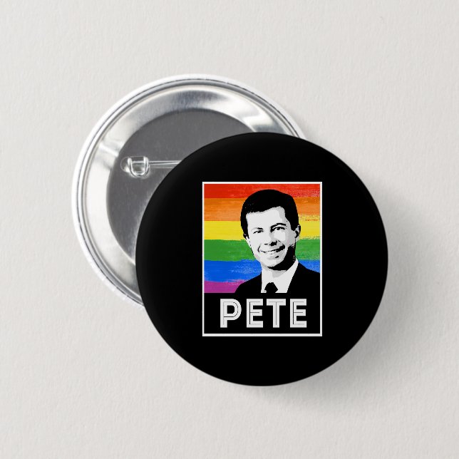 Pete LGBT Flag Button (Vorne & Hinten)