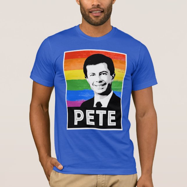 Pete LGBT Flag T-Shirt (Vorderseite)