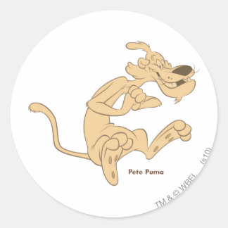 Pete Puma begeistert Runder Aufkleber