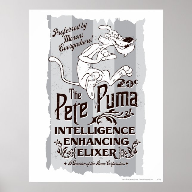 Pete Puma Intelligence Elixer Poster (Vorne)