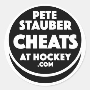 Pete Stauber Cheats At Hockey .com Aufkleber