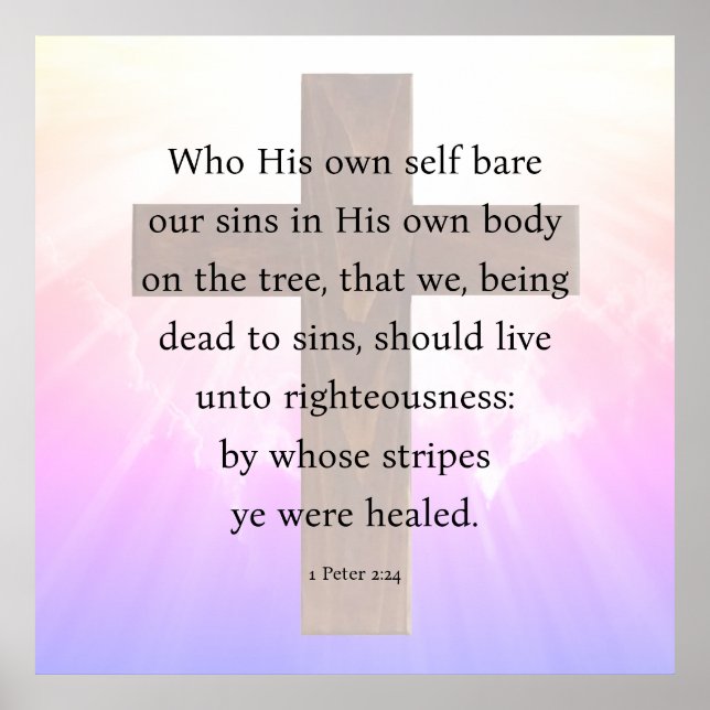 Peter 2:24 poster (Vorne)