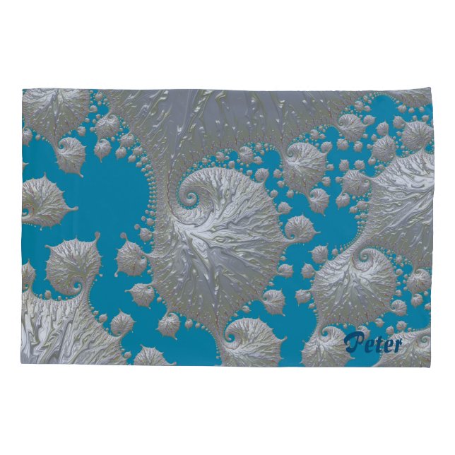 PETER ~2 Original-Fraktal Designe ~ Back to Back ~ Kissenbezug (Rückseite)