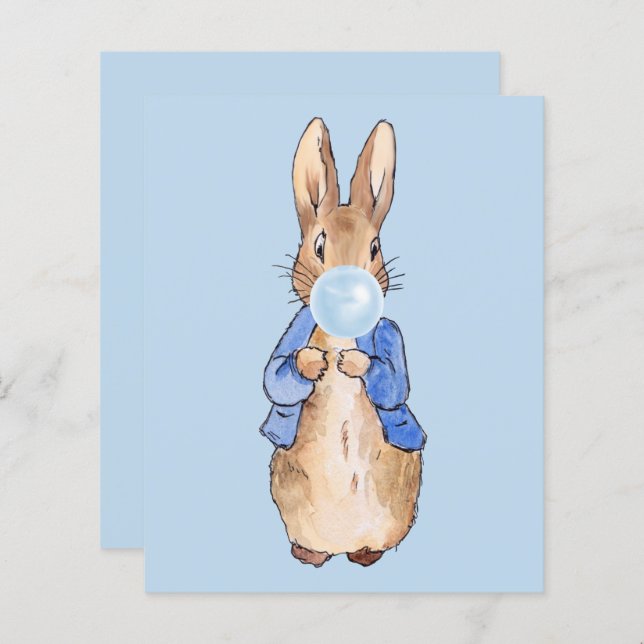 Peter Blows a Blue Bubble Kaugummi (Vorne/Hinten)